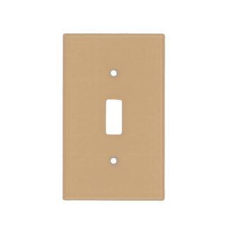 Beige Solid Color Light Switch Plate