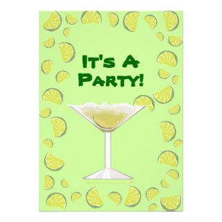 Margarita Cocktail Its A Party Invitation Template
