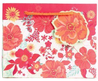 Jillson Roberts Recycled Small Gift Bag, Blooming Floral, 6 Count (ST301)  Gift Wrap Bags 