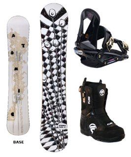 Atomic Tika Complete Women's Snowboard Package with Matching Bindings and Flow Lotus Women's Snowboard Boots Board Size 149 Boot Size 8  Freeride Snowboards  Sports & Outdoors