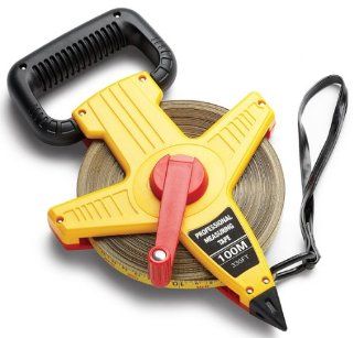 Gill Athletics Steel Measuring Tapes YELLOW/BLACK/RED 330 (100M) OPEN REEL  Track And Field Equipment  Sports & Outdoors