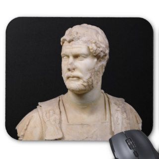 Bust of Emperor Hadrian  found in Crete Mousepads