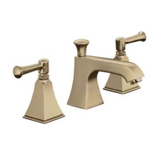 KOHLER Memoirs 8 in. Widespread 2 Handle Low Arc Bathroom Faucet in Vibrant Brushed Bronze with Stately Design K 454 4S BV