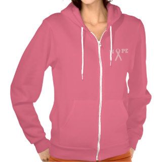 Pink zip up hoodie   Hope Breast Cancer Awareness