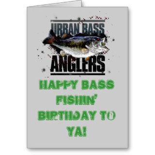 Bass Fishing Birthday Card