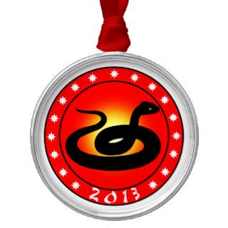Year of the Snake 2013 Christmas Tree Ornaments