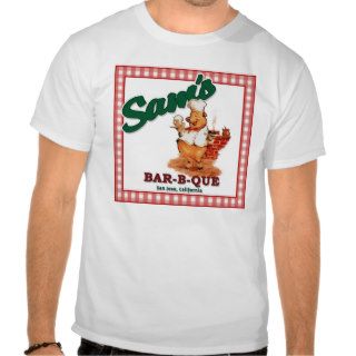 Sam's BBQ Tee Shirt (w/Waiter Pig)
