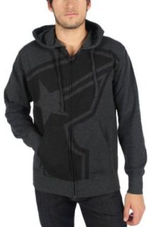 Famous Stars and Straps   Mens More Room Zip Hoodie in Heather Charcoal/Black, Size Large, Color Heather Charcoal/Black at  Mens Clothing store