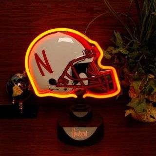 NCAA Nebraska Cornhuskers Neon Helmet Light  Business Card Holders 