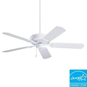 Illumine Non Lit 52 in. Outdoor Appliance White Ceiling Fan CLI ONF110WW