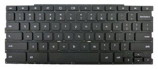 New US Layout Black Keyboard without Frame for Samsung Chromebook XE550C22 XE303C12 series laptop. 