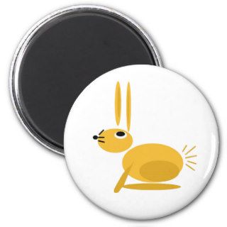 XX  Artsy Bunny Rabbit Design Refrigerator Magnets