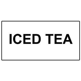 Iced Tea Black on White Engraved Sign EGRE 16819 BLKonWHT Catering  Business And Store Signs 