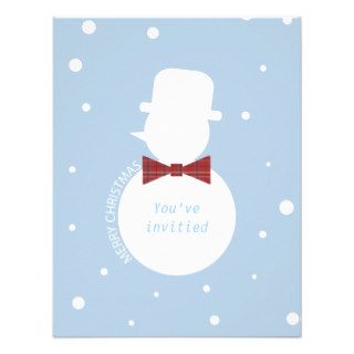 Winter Snowman Party Invitations