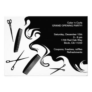 Hair Salon Grand Opening Party Invitation