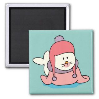 Cute Baby Seal Cartoon Magnet