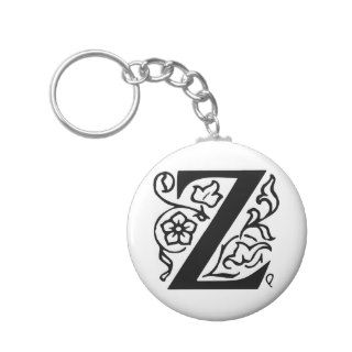 Fancy Letter Z Keychain