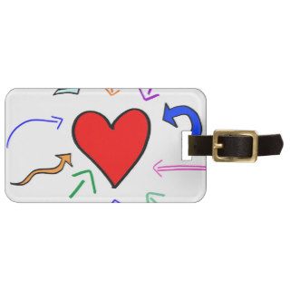 All signs point to love luggage tags