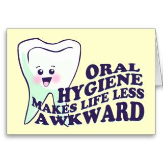 Funny Dental Hygienist Greeting Card