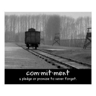 Concentration Camp Railroad Car Poster
