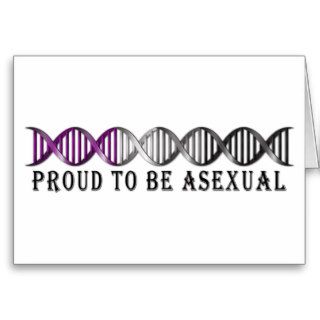 Asexual Pride DNA Greeting Card