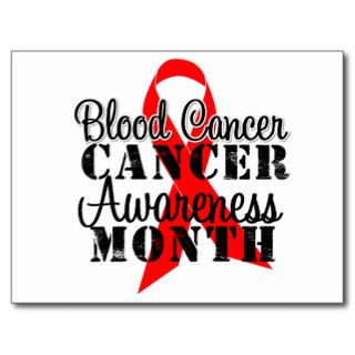 Blood Cancer Awareness Month Ribbon 4 Post Card
