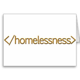 End Homelessness Greeting Cards