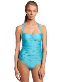 Athena Women's Fauxkini Swimsuit, Turquoise, 12 Fashion One Piece Swimsuits