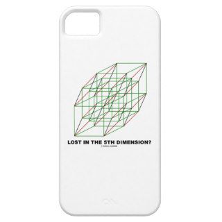 Lost In The Fifth Dimension? (Geometry Cube Humor) iPhone 5 Case