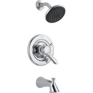 Delta Lahara Tub and Shower Faucet Trim Kit Only in Chrome (Valve Not Included) T17438
