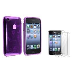 Purple Butterfly with Flower Case/ Protector for Apple iPhone 3G/ 3GS BasAcc Cases & Holders