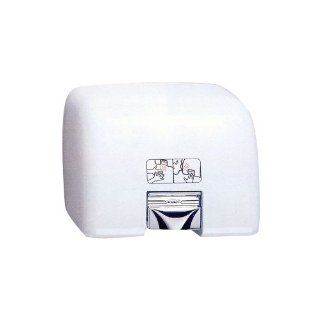 Bobrick B708 Hand Dryer, 115V AirGuard Automatic Surface Mount White   Bathroom Hand Dryers