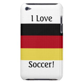 I Love Soccer German Flag Barely There iPod Cover