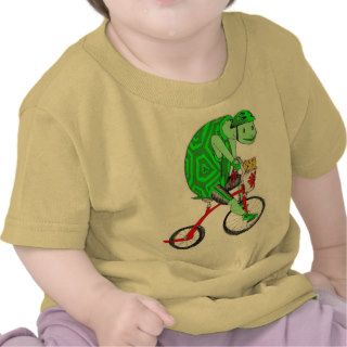 Quick Silver Turtle on a bike T Shirts