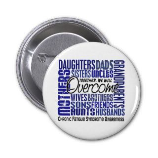 Family Square CFS Chronic Fatigue Syndrome Pins