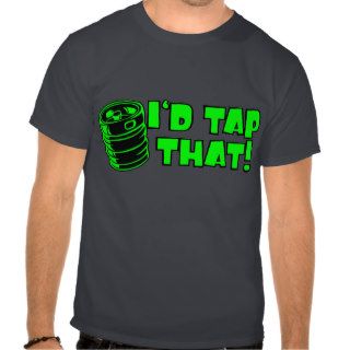 Id Tap That Keg Lets Party St Patricks Green Black T shirt