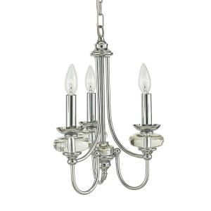 Home Decorators Collection Nottinghill Collection 3 Light Chrome Chandelier 21035 012