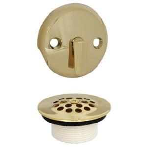 DANCO Trip Lever Tub Drain and Overflow Trim Kit in Polished Brass 9D00089243