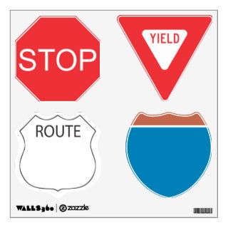 Traffic Signs Wall Decal