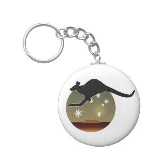 Kangaroo Aussie Icon Key Ring Key Chains