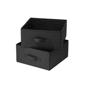Honey Can Do Black Polyester Drawers for Hanging Organizer (2 Pack) SFT 01248