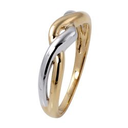 Toscana Collection 10k Two tone Gold Twist Ring Palm Beach Jewelry Gold Rings