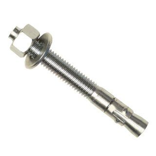 Wej It Ankr TITE AT Wedge Anchor, Carbon Steel, Zinc Plated Finish, Meets QQZ 325Z Type II Class 3 and GSA FFS 325 Group II Type 4 Class 1 Specifications, 5/8" Diameter, 10" Length, 5" Threaded Length (Pack Of 10) Industrial & Scientifi
