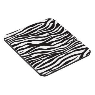 Animal Print, Zebra Stripes   Black White Coaster