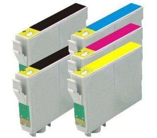 5 PK of remanufactured ink cartridges for epson 125 Nx125 Nx127 Nx420 Nx625 Workforce 320 323 325 520, 2 BLACKS T125120, 1 Cyan T125220, 1 Magenta T125320, 1 Yellow T125420, reman by ACL Electronics