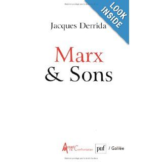 Marx & Sons Jacques Derrida 9782130531869 Books