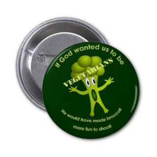 Funny Vegetarian Quote Button