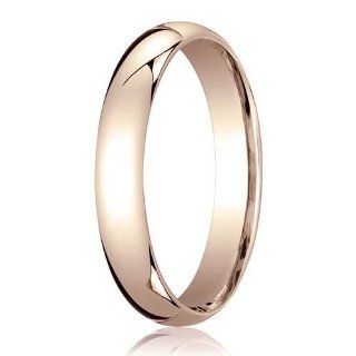 Benchmark 4mm Domed 14K Rose Gold Standard Comfort Fit Band Jewelry