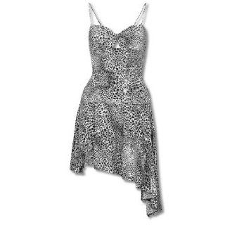 Twist Front Chain Belt Snow Leopard Dress by XOXO (SI Silver / Large)