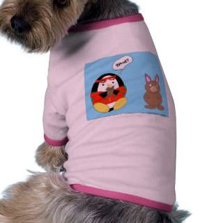 Waddles chocolate Easter Bunny Dog Outfit Dog Shirt